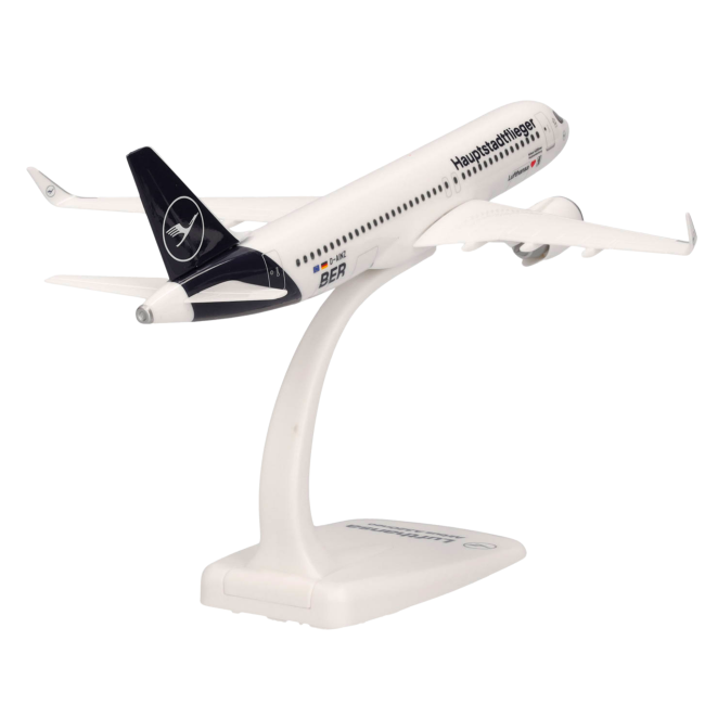 Herpa Snap-Fit Flugzeugmodell Lufthansa Airbus A320neo "Hauptstadtflieger" (1:200)